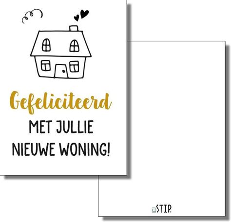 Bijstip Wenskaart Nieuwe Woning 2 Stuks