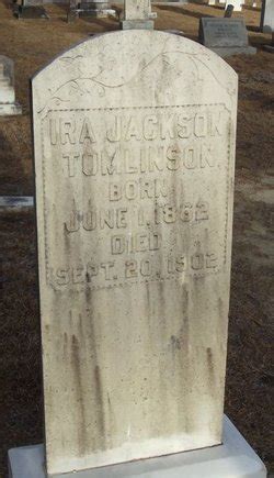 Ira Jackson Tomlinson 1862 1902 Mémorial Find a Grave