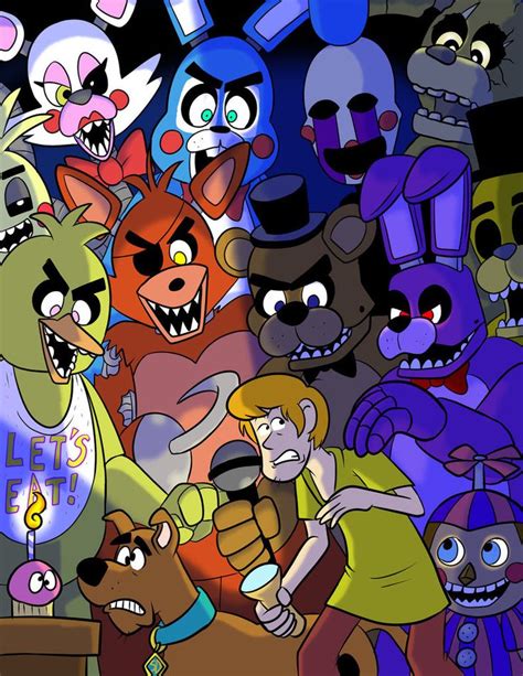 fnaf & scooby doo crossover print for animefest by pembroke | Fnaf ...