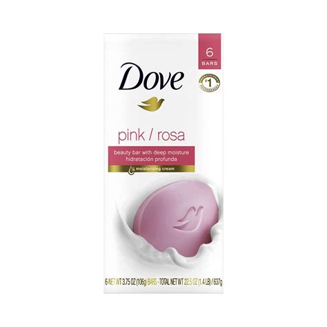 Dove Pink Rosa Beauty Bar With Deep Moisture Hidratacion Profunda