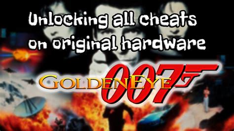 How To Unlock All Cheats On Original Hardware Goldeneye 007 N64 No