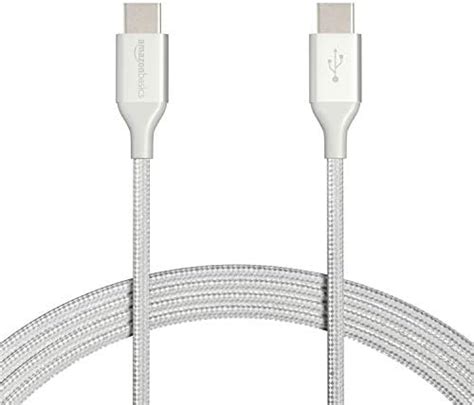 Amazon Basics Double Braided Nylon USB Type C To Type C 2 0 Charger