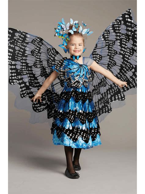 Blue Monarch Butterfly Costume For Girls Chasing Fireflies