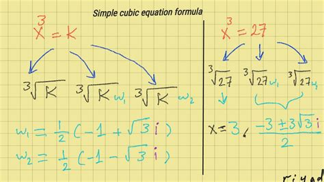 Simple cubic equation formula | Math, Mathematics, Formula