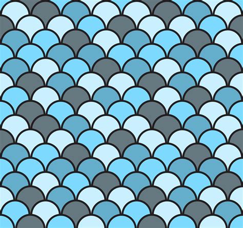 Seamless Fish Scale Pattern Vector Illustration Vector Art At