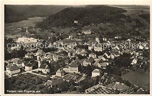 Postkarte Carte Postale Tiengen Waldshut Fliegeraufnahme Manuscript