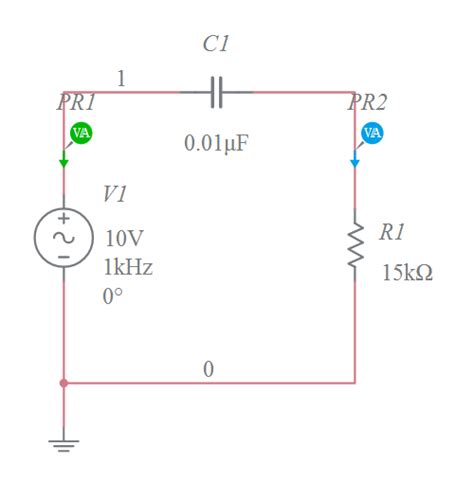 Lab 32a Baker Series And Parallel Rc Circuits V1 Multisim Live