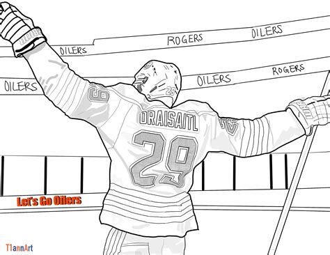 Leon Draisaitl Edmonton Oilers Coloring Pages Colouring Pages Kids ...