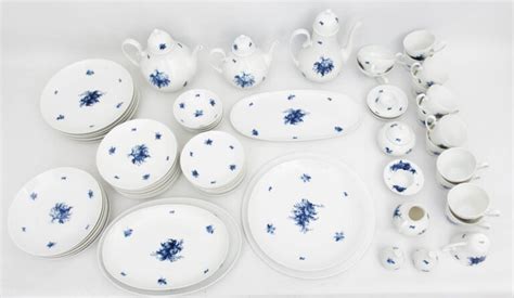 Rosenthal Romanze Blaue Blume Caf Und Fr Hst Cksservice Tlg