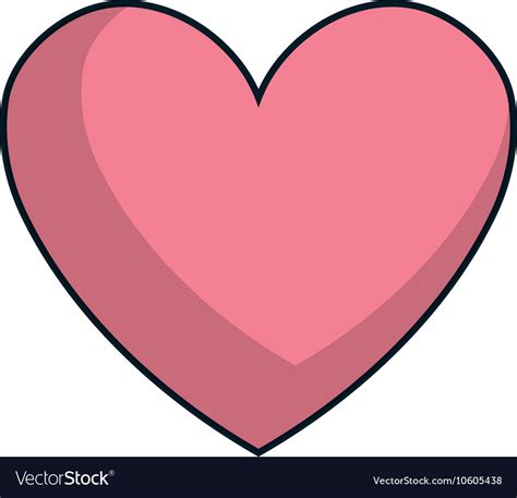 Pink Heart Shape Royalty Free Vector Image Vectorstock