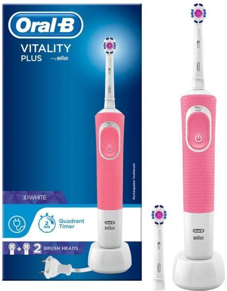 Oral B Vitality Plus 100 3D White pink elektromos fogkefe vásárlás