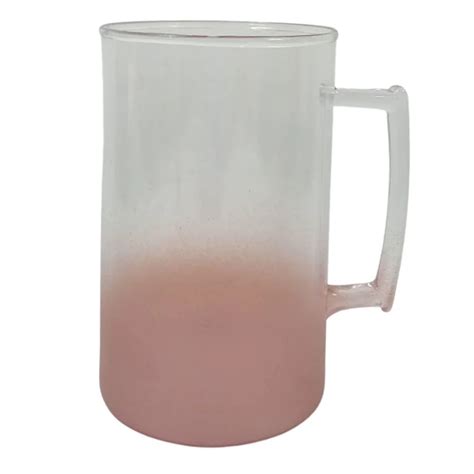 Caneca de Chopp Acrilico degradê rosê gold 400ml Tudo o que você