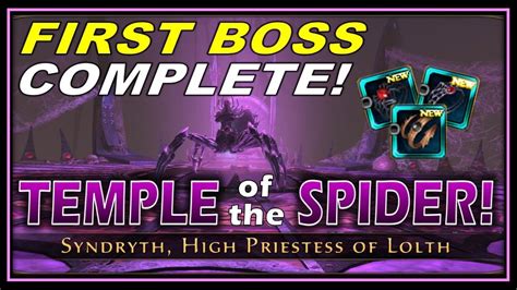 FIRST BOSS NEW Temple Of The Spider MASTER Dungeon COMPLETE