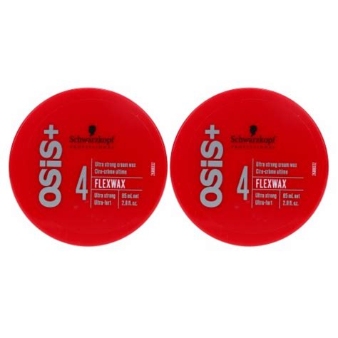 Schwarzkopf OSiS FlexWax Ultra Strong Cream Wax 2 8 Oz 2 Pack 5 6 Oz