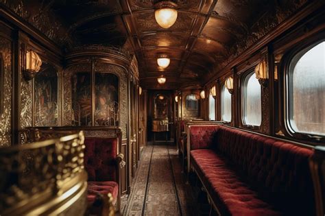 Premium AI Image | Opulent train interior with Italian style details ...