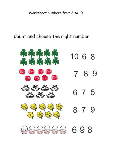 Math Online Exercise For Kg3 Live Worksheets