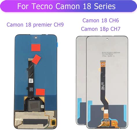 For Tecno Camon 18 P Premier CH6 CH6n CH7 Ch7n CH9 CH9N Display LCD