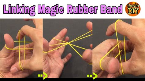 Magic Rubber Band Link Rubber Band Magic Trick Youtube