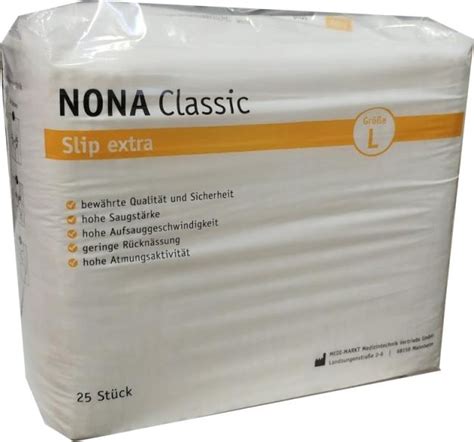 Nona Classic Slip Extra Large Weiss 25er Packung NOBA RIBO NONA