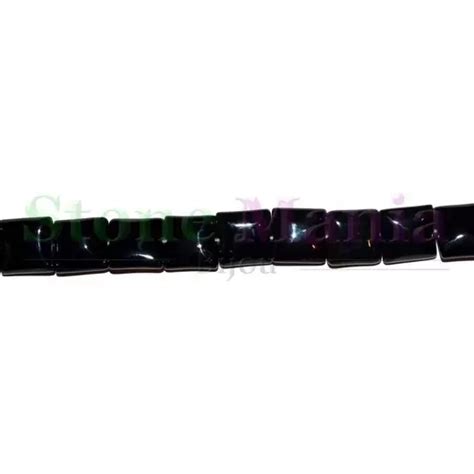 Colier Onix Negru Patrat 13mm Pe STONEMANIA RO