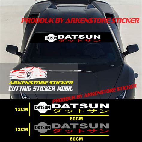 Jual Sticker Stiker Kaca Mobil Datsun Kanji Cutting Sticker Kaca Mobil