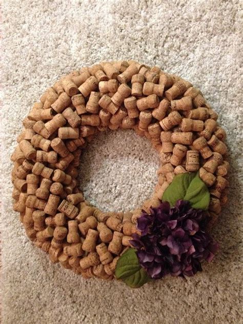 These Custom Wreaths Are Made From Champagne Corks That I Have Collected From Restaurants The