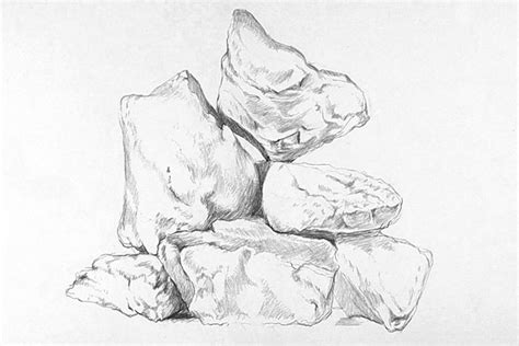 How To Draw Rocks Create A Realistic Rock Drawing