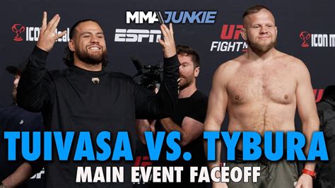 Tai Tuivasa And Marcin Tybura All Smiles In Final Faceoff UFC Fight