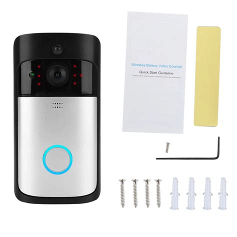 Wireless WiFi Doorbell Smart Security Door Bell Video Audio Phone PIR ...