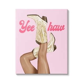 Stupell Yeehaw Cowgirl Boots Canvas Wall Art Design By Ziwei Li On