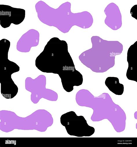 Watercolor hand drawn seamless cow print fabric pattern, black white ...