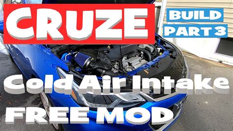 Cruze Cold Air Intake Install Diy How To 2016 2019 Cruze Youtube