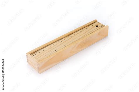 Wooden pencil box Stock Photo | Adobe Stock