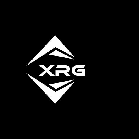 xrg abstract monogram shield logo design  black background xrg