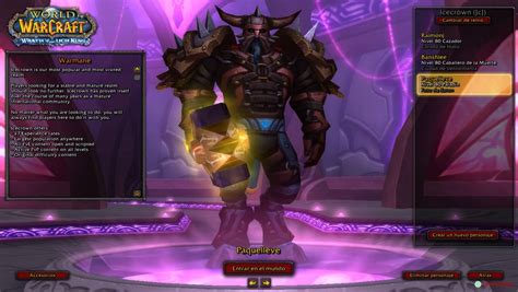 cuenta wow warmane | USD 120