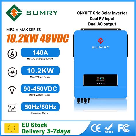 Sumry Hybrid Solar Inverter Kw On Off Grid Dual Mppt V Pv Max