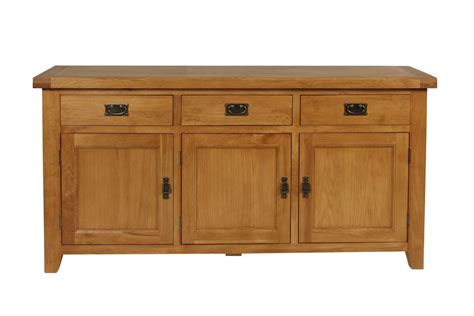 Country Oak Cm Large Rustic Oak Sideboard