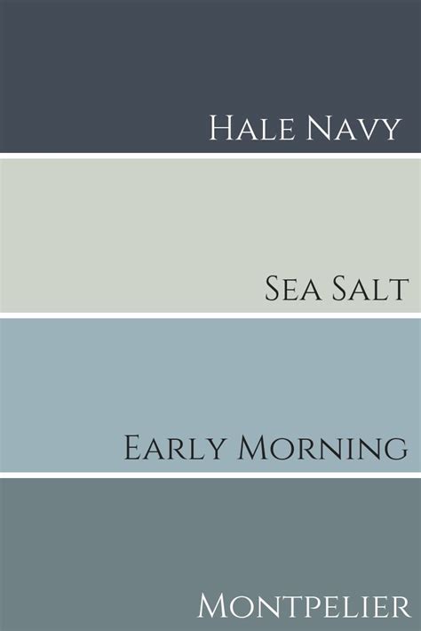 Sherwin Williams Sea Salt Color Palette