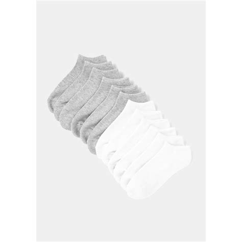 Chaussettes Femme Gris Blanc T Tex Le Lot De Paires De