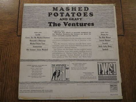 The Ventures Mashed Potatoes And Gravy Dolton Record Blp Vinyl