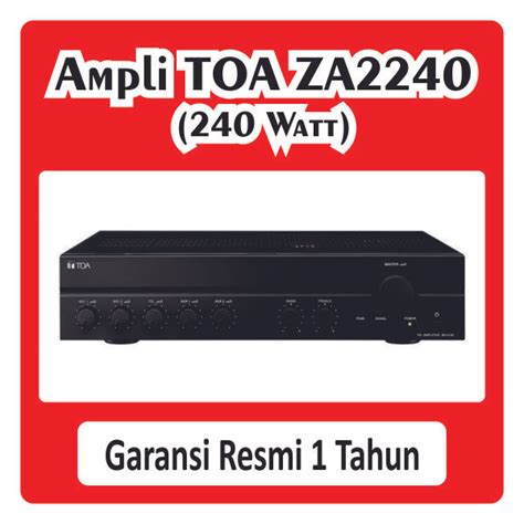 Jual Amplifier TOA ZA 2240 240 Watt Mixer Original For 8 Horn Corong