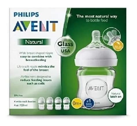 Mamadeira Vidro Philips Avent 120ml Original 2 Bicos 1m 6m Frete grátis