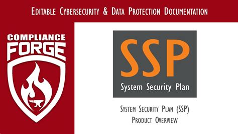 Editable System Security Plan Ssp Template Youtube