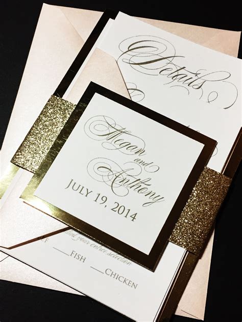 24 Layered Wedding Invitation Layered Wedding