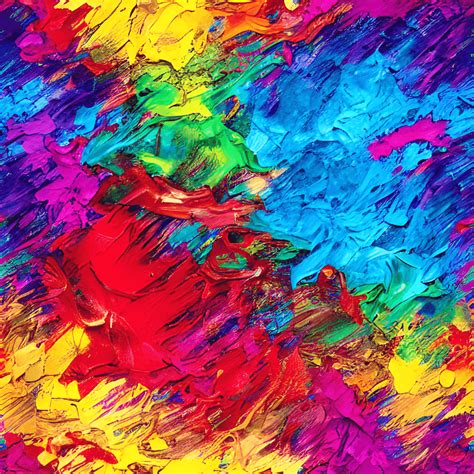 Abstracte Kleurrijke Paint Splash Hyperrealistische Afbeelding