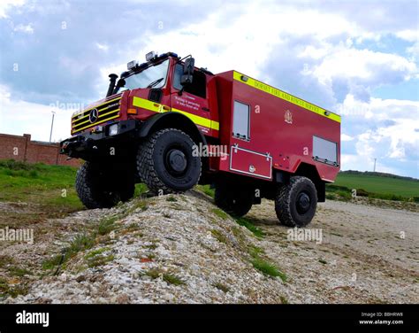 Unimog Used By The Fire Service Britain UK Stock Photo 24363508 Alamy