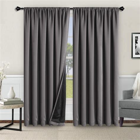 Amazon WONTEX 100 Thermal Blackout Curtains For Bedroom Winter