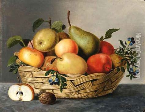 Fruit Basket Oil Painting At PaintingValley Explore Collection Of