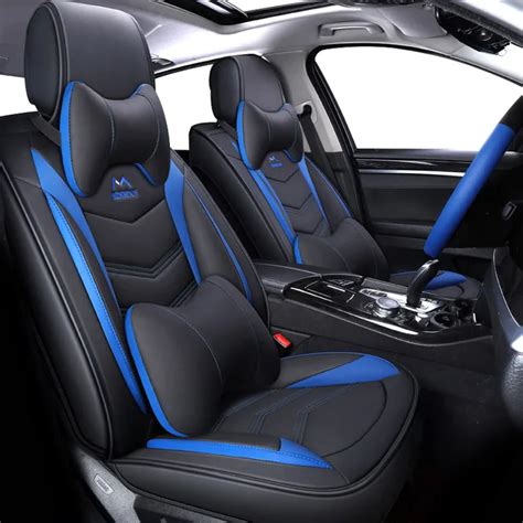 Luxury Leather car seat cover for ford focus 1 2 mk1 mk3 explorer fiesta mk7 courier kuga mondeo ...