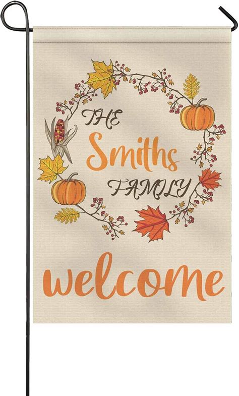 Amazon M YESCUSTOM Custom Garden Flag Personalized Fall Garden